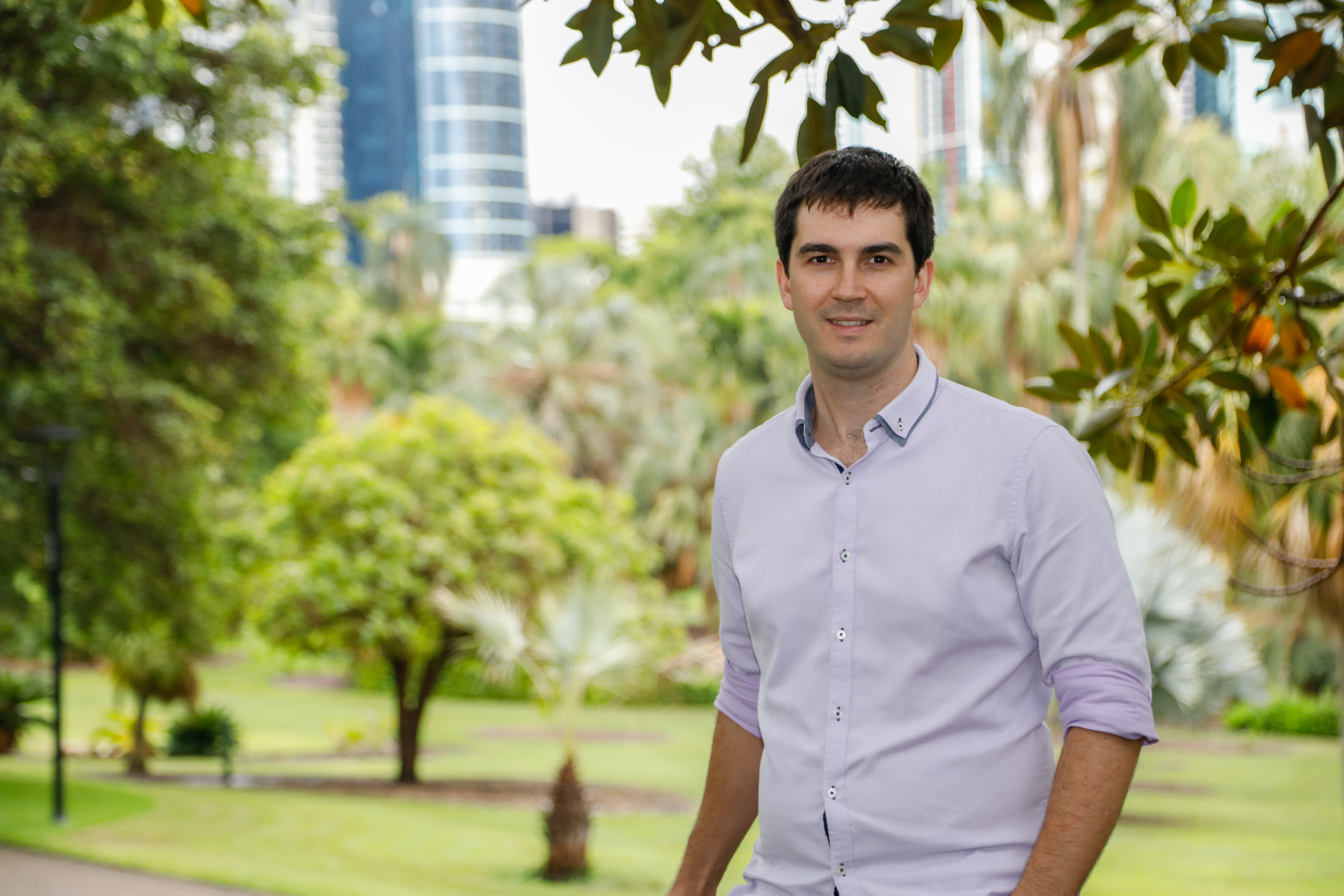QUT-based robotics engineer Dr Chris Lehnert specialises in solving commercial automation challenges, developing novel solutions for an array of real-world applications. Right now, he's developing components for high-tech vertical farm modules in a CRC collaboration with Greenbio.