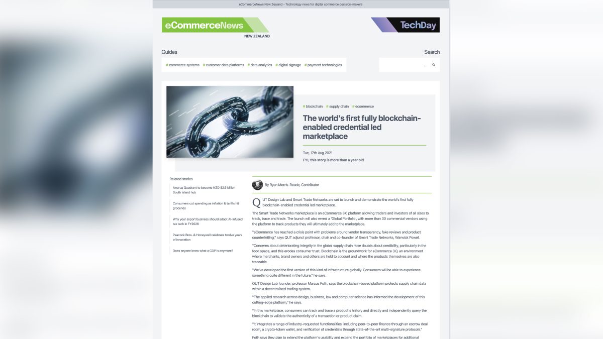 The world’s first fully blockchain-enabled credential led marketplace