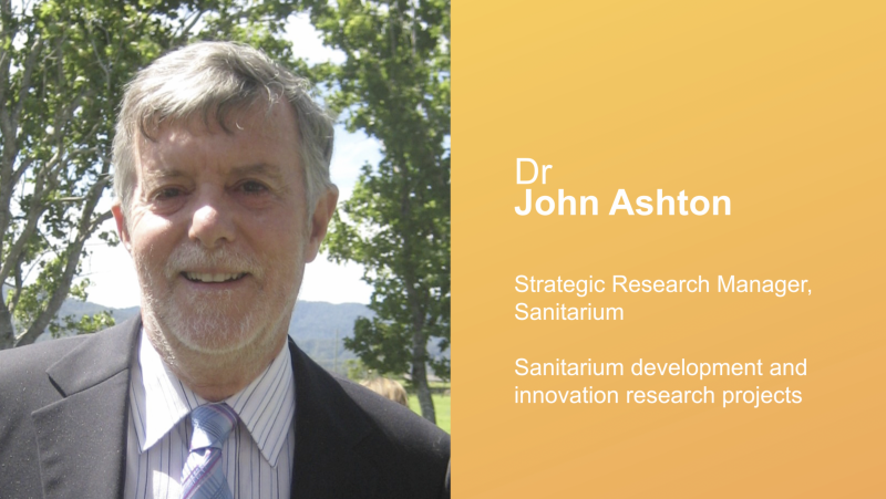Sanitarium development and innovation research projects – Dr John Ashton (Sanitarium)