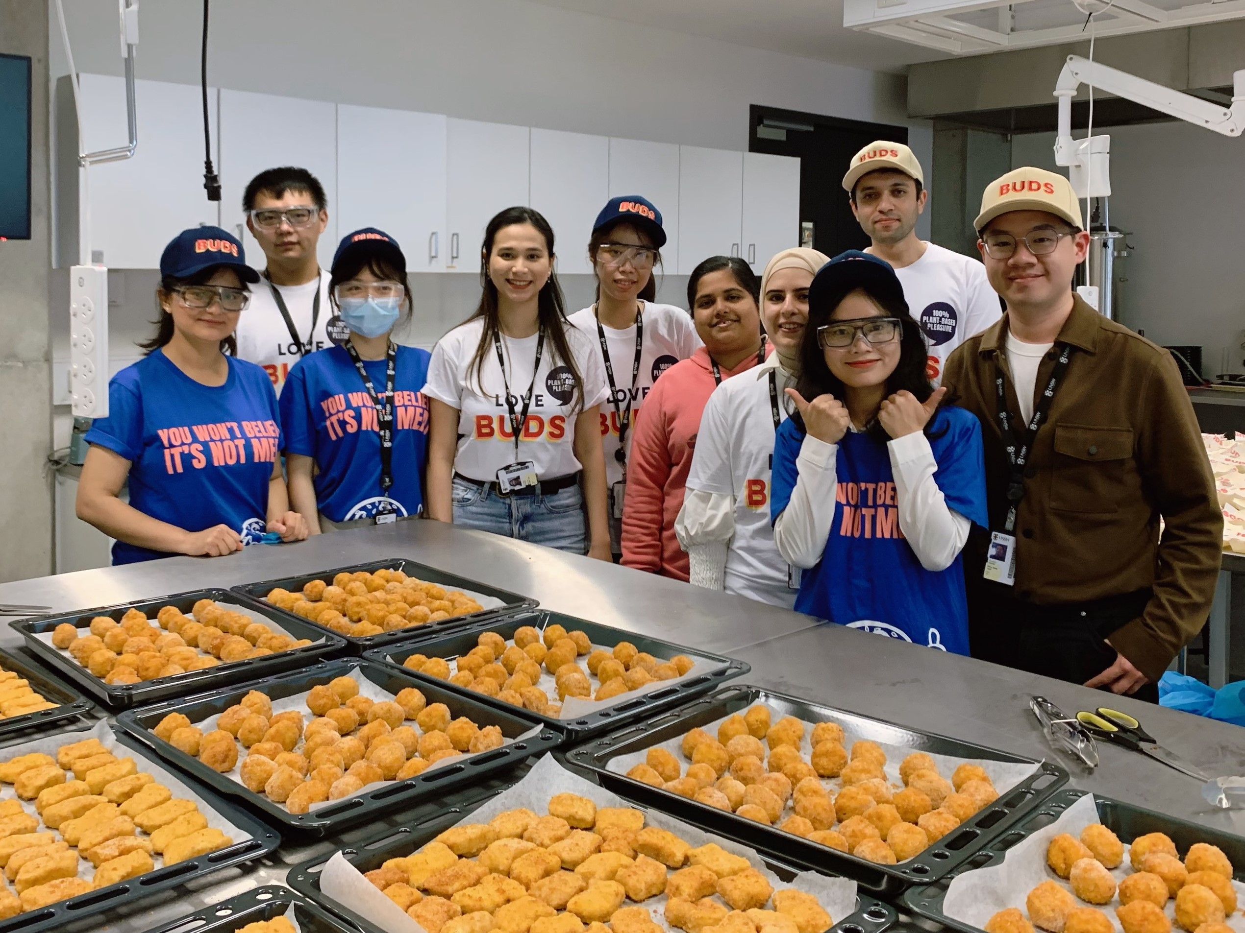 On 8 September, the UNSW-based Chemical Engineering Research Society (CERS) hosted a well-attended tasting of Love BUDS, the new alt-meat range from CRC participant All G Foods.