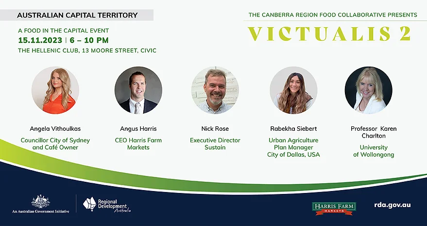 RDA ACT and Canberra Region Food Collective's signature food event for 2023 brings key players together to explore how to transform cities into sustainable agrifood hubs.