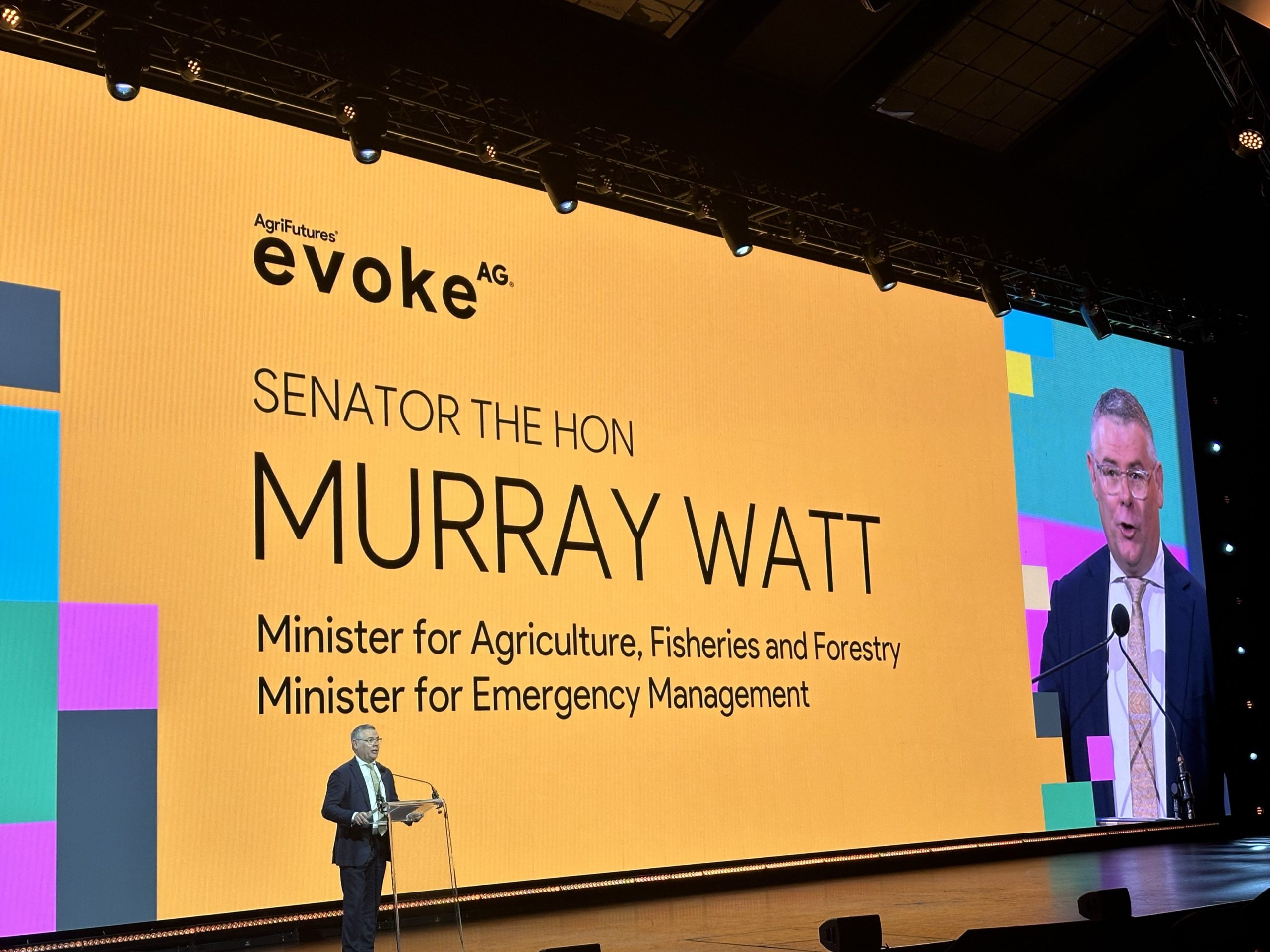 This year's evokeAG conference was a mix of plenary and panel sessions. with sessions covering the spectrum of hot topics in ag-tech, from AI to indigenous IP.