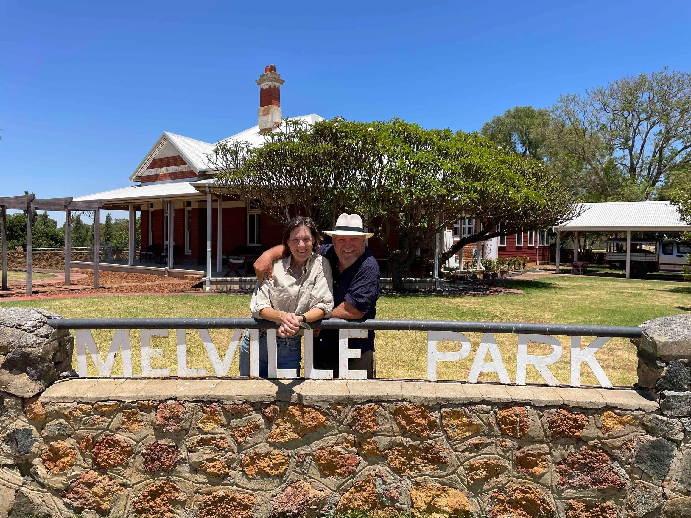 David Doepel and wife Barbara Connell are co-custodians of historic Melville Park Farm, where they’re collaborating with researchers and local businesses to add value to primary produce.