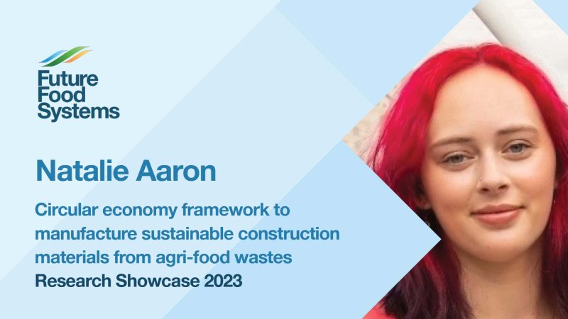 Natalie Aaron – Circular economy framework to manufacture sustainable construction materials (FFS Research Showcase 2023)