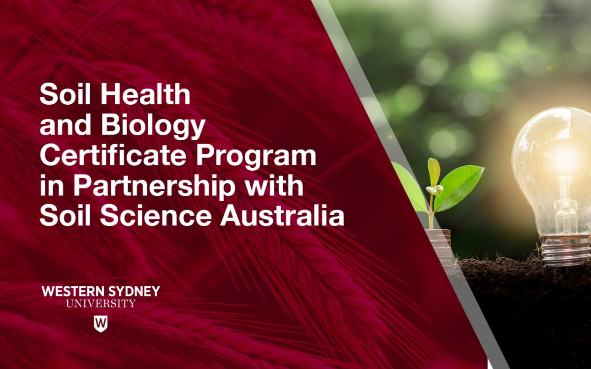 Soil Health and Biology Certificate Program in Partnership with Soil Science Australia