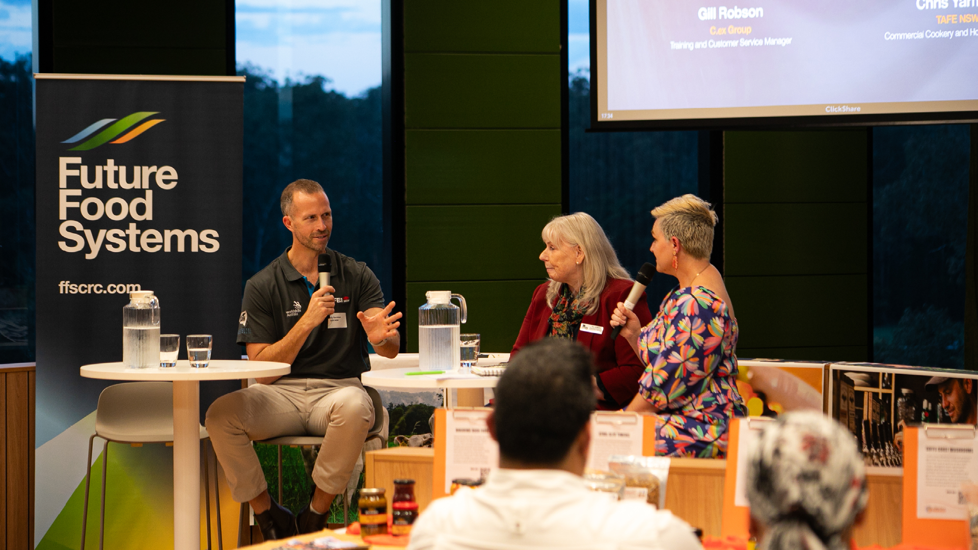 Chris Yarnton (TAFE NSW), Gill Robson (C.ex Group)